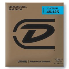 DUNLOP DBFS45125 Stainless Steel Flatwound Bass (45-125)