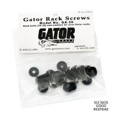 GATOR GA20 Black Chrome Screws & Washers (10 Set)
