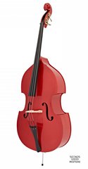 STENTOR 1950LCRD Harlequin Rockabilly Double Bass 3/4 (Red)