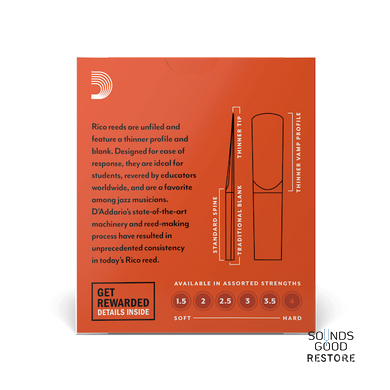 D'ADDARIO Rico - Eb Clarinet #2.0 - 10 Pack