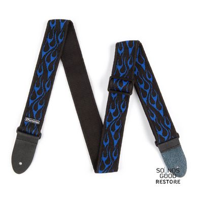 DUNLOP D3811BL CLASSIC FLAMBE BLUE STRAP