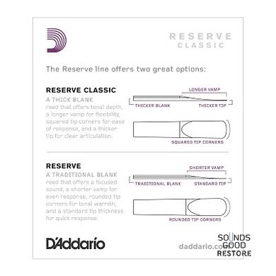 D'ADDARIO Reserve Classic Bb Clarinet #2.0 - 10 Box