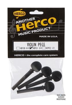 Набір кілочків для скрипки 3/4 DUNLOP HE921 HERCO VIOLIN PEGS - 3/4 SIZE