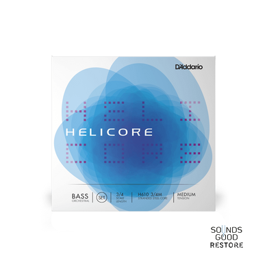 D'ADDARIO HELICORE ORCHESTRAL BASS STRING SET 3/4 Scale Medium Tension