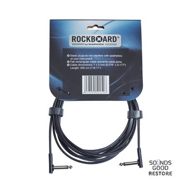 ROCKBOARD Flat Instrument Cable, angled/angled (300 cm)