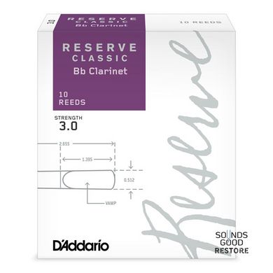 D'ADDARIO Reserve Classic Bb Clarinet #3.0 - 10 Box