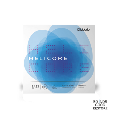 D'ADDARIO HELICORE SOLO BASS STRING SET 3/4 Scale Medium Tension