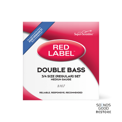 D'ADDARIO Super Sensitive 8107 Red Label Double Bass String Set - 3/4 Size