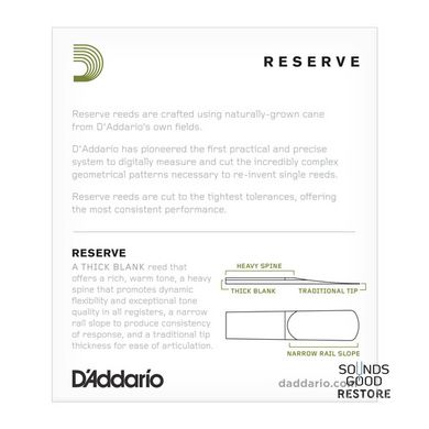 D'ADDARIO Reserve - Alto Sax #3.0+ - 25 Pack