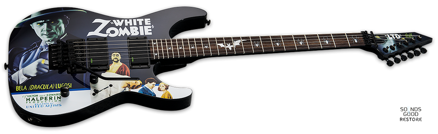 LTD KH-WZ White Zombie (Black w/Graphic)