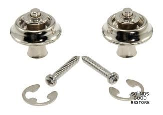 DUNLOP SLS1101N STRAPLOK STRAP RETAINERS ORIGINAL - NICKEL