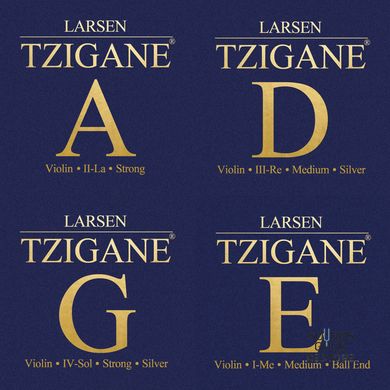 Комплект струн Larsen Tzigane (medium) 4/4 для скрипки