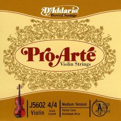 D'ADDARIO PRO-ARTÉ VIOLIN SINGLE A STRING 4/4 Scale Medium Tension