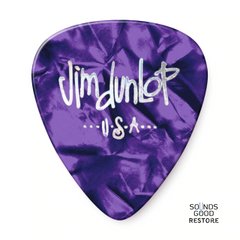 DUNLOP CELLULOID PURPLE PEARLOID PICK HEAVY