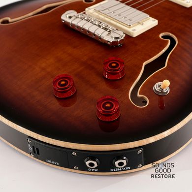 PRS SE Hollowbody II Piezo (Black Gold Burst)