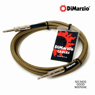 DIMARZIO EP1718SS Instrument Cable 5.5m (Vintage Tweed)