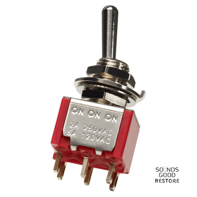 DIMARZIO EP1108 DPDT MINI SWITCH - 3 POSITION (ON/ON/ON)