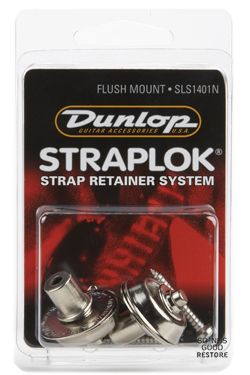 DUNLOP SLS1401N STRAPLOK STRAP RETAINERS FLUSH MOUNT - NICKEL