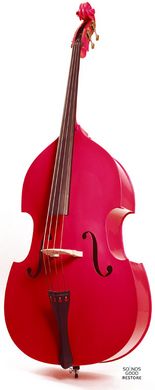 STENTOR 1950LCRD Harlequin Rockabilly Double Bass 3/4 (Red)