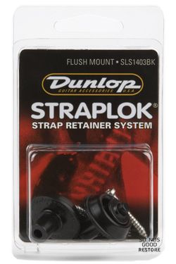 DUNLOP SLS1403BK STRAPLOK STRAP RETAINERS FLUSH MOUNT - BLACK OXIDE