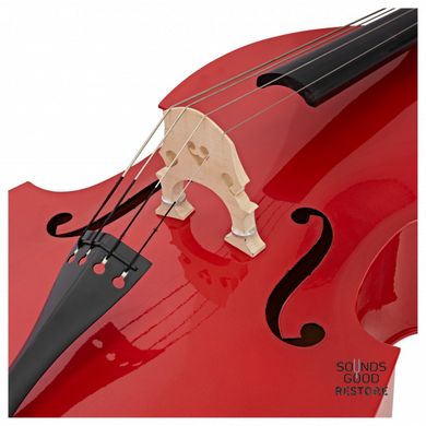 STENTOR 1950LCRD Harlequin Rockabilly Double Bass 3/4 (Red)