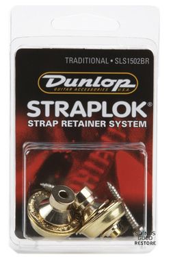 DUNLOP SLS1502BR STRAPLOK STRAP RETAINERS TRADITIONAL - BRASS