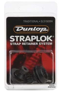 DUNLOP SLS1503BK STRAPLOK STRAP RETAINERS TRADITIONAL - BLACK OXIDE