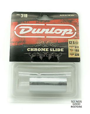 DUNLOP 318 CHROMED STEEL SLIDE LARGE/SHORT