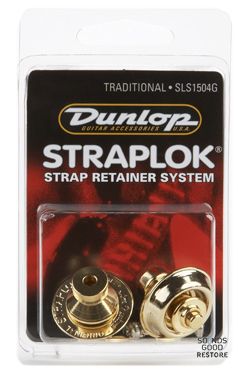 DUNLOP SLS1504G STRAPLOK STRAP RETAINERS TRADITIONAL - 24KT GOLD