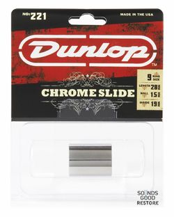 DUNLOP 221 CHROME SLIDE MEDIUM/KNUCKLE