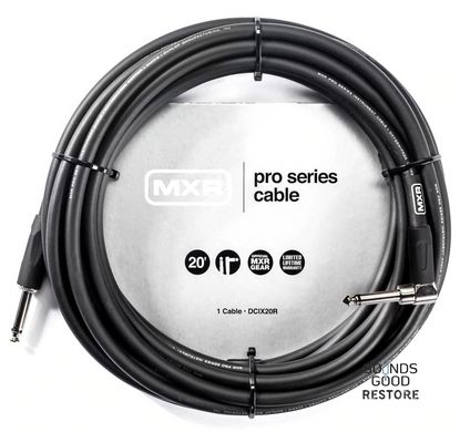 MXR Pro Series Instrument Cable Straight/Right (6m)