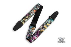 LEVY'S MP2TAT-003 2″ Tattoo Series Poly Guitar Strap - New School