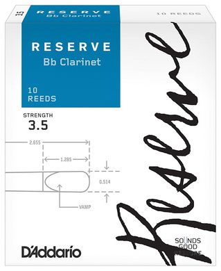 D'ADDARIO Reserve Bb Clarinet #3.5 - 10 Pack