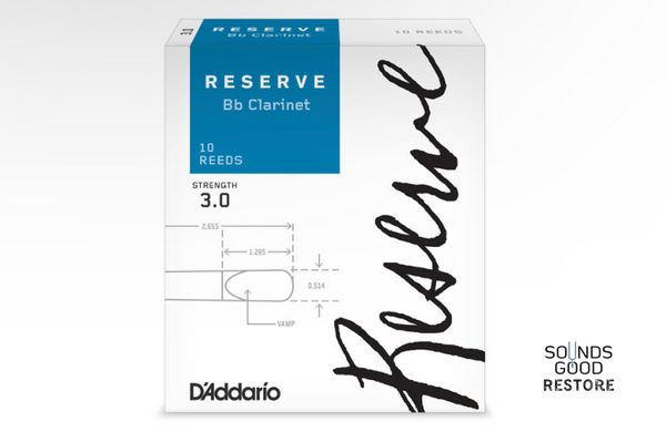 Трости для кларнета Bb D'ADDARIO Reserve №3 (10 шт)