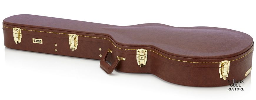 GATOR GW-335-BROWN Semi-Hollow Guitar Deluxe Wood Case