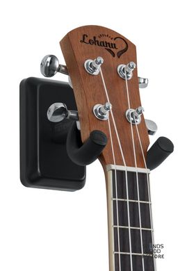 GATOR FRAMEWORKS GFW-UKE-HNGRBLK Wall Mount Ukulele/Mandolin Hanger (Black)