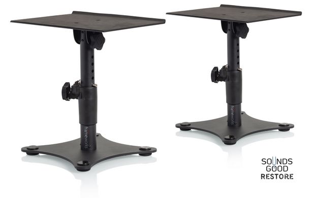 GATOR FRAMEWORKS GFWSPKSTMNDSK Desktop Studio Monitor Stand