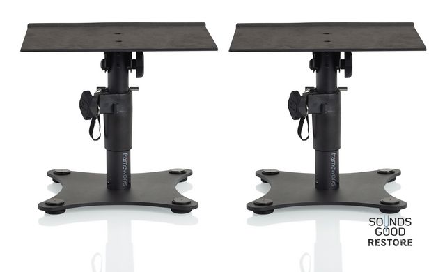 GATOR FRAMEWORKS GFWSPKSTMNDSK Desktop Studio Monitor Stand