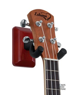 GATOR FRAMEWORKS GFW-UKE-HNGRCHR Wall Mount Ukulele/Mandolin Hanger (Cherry)