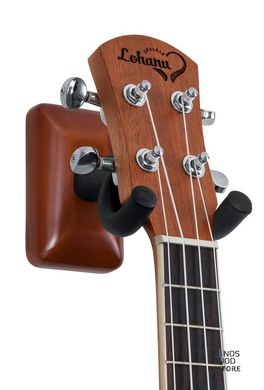 GATOR FRAMEWORKS GFW-UKE-HNGRMHG Wall Mount Ukulele/Mandolin Hanger (Mahogany)