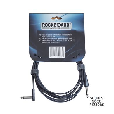 ROCKBOARD Flat Instrument Cable, Straight/Angled (300 cm)