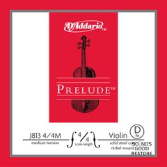 D'ADDARIO PRELUDE VIOLIN SINGLE D STRING 4/4 Scale Medium Tension