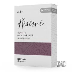 D'ADDARIO Organic Reserve Classic Bb Clarinet #3.5+ - 10 Pack