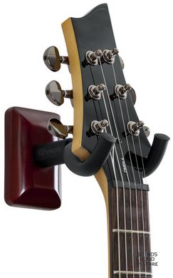 GATOR FRAMEWORKS GFW-GTR-HNGRCHR Cherry Wall Mount Guitar Hanger