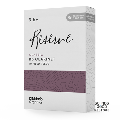 D'ADDARIO Organic Reserve Classic Bb Clarinet #3.5+ - 10 Pack