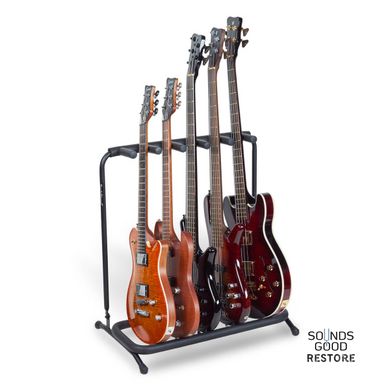 ROCKSTAND RS20861 B - Guitar Rack Stand for 5 Electric Guitars / Basses