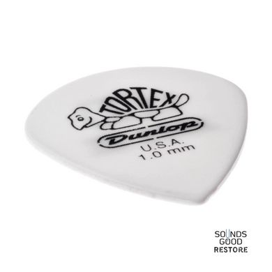 DUNLOP TORTEX WHITE JAZZ III PICK 1.0MM