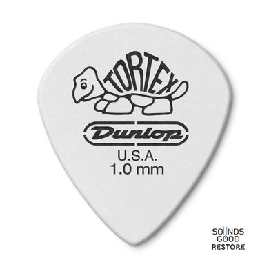 DUNLOP TORTEX WHITE JAZZ III PICK 1.0MM