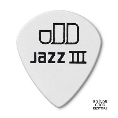 DUNLOP TORTEX WHITE JAZZ III PICK 1.0MM