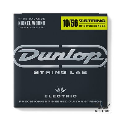 DUNLOP DEN1056 NICKEL WOUND ELECTRIC GUITAR STRINGS 10-56 | 7-STRING